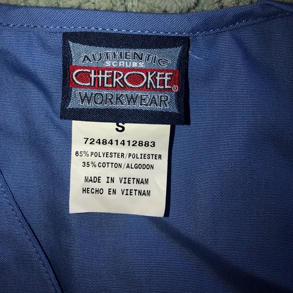 NWOT Set of 2 Cherokee Scrub Tops, Size Small - Picture 3 of 5
